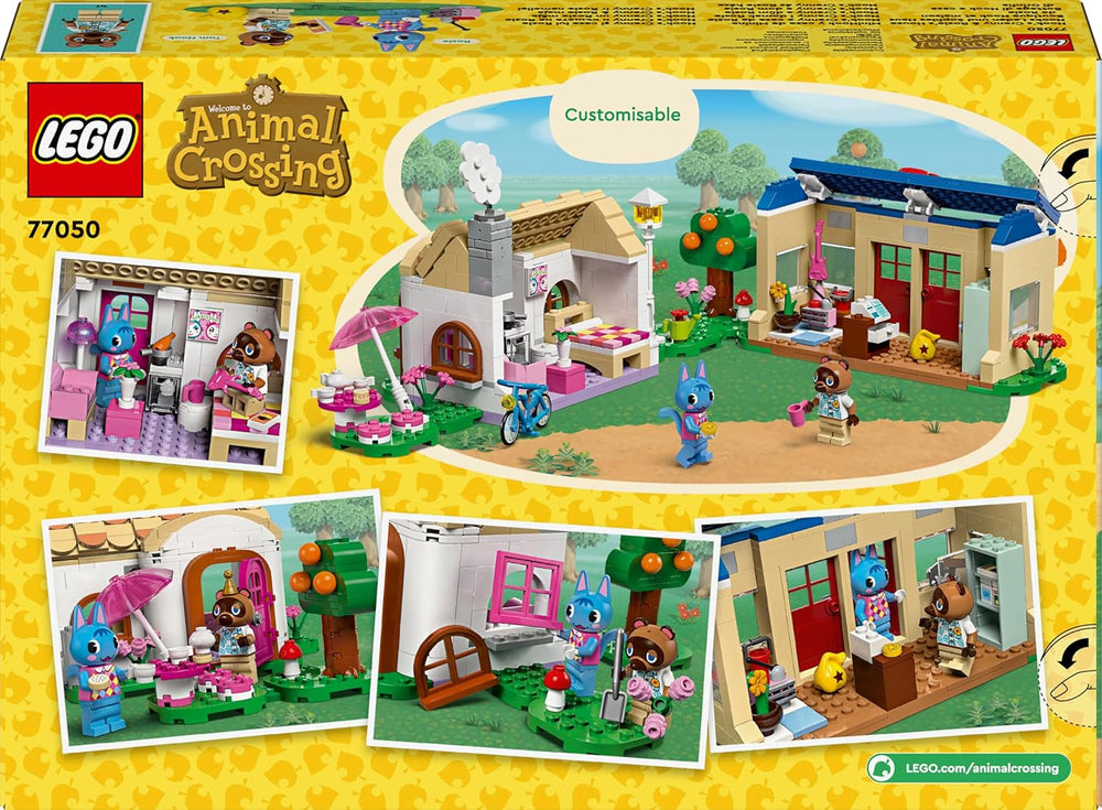 LEGO Animal Crossing Nook's Shop és Sophie's House készlet, kreatív játék gyerekeknek 2 mini figurával a videojáték-sorozatból, ajándék lányoknak és fiúknak 7 éves kortól 77050 Építőkészletek Besuche den LEGO-Store