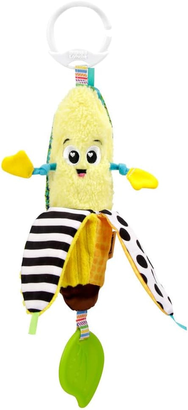 LAMAZE Bea the Banana, Clip pe cărucior și cărucior Jucărie pentru nou-născut, jucărie senzorială pentru bebeluși cu culori și sunete, jucărie de dezvoltare pentru băieți și fete cu vârsta cuprinsă între 0 și 24 de luni, galben Jucarii Bebe Naty Shop