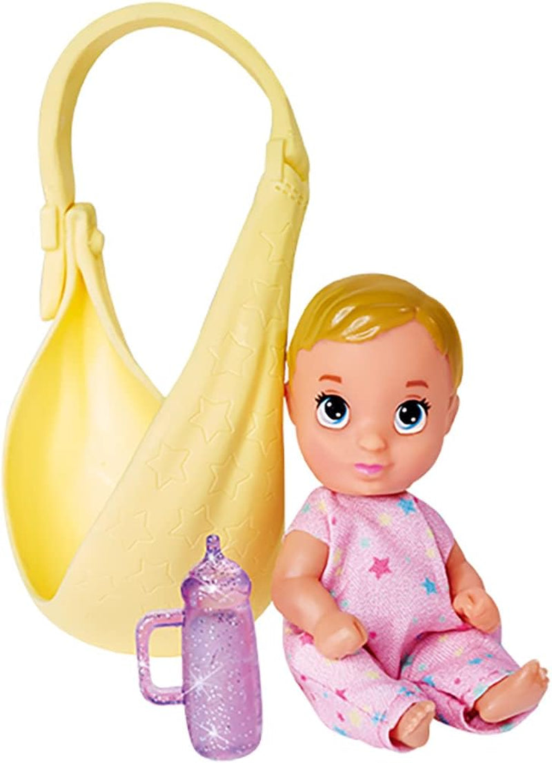 Simba 105733538 - Steffi Love Babybag, Ankleidepuppe mit Baby, Tragetasche und Trinkflasche, Puppe 29cm, ab 3 év