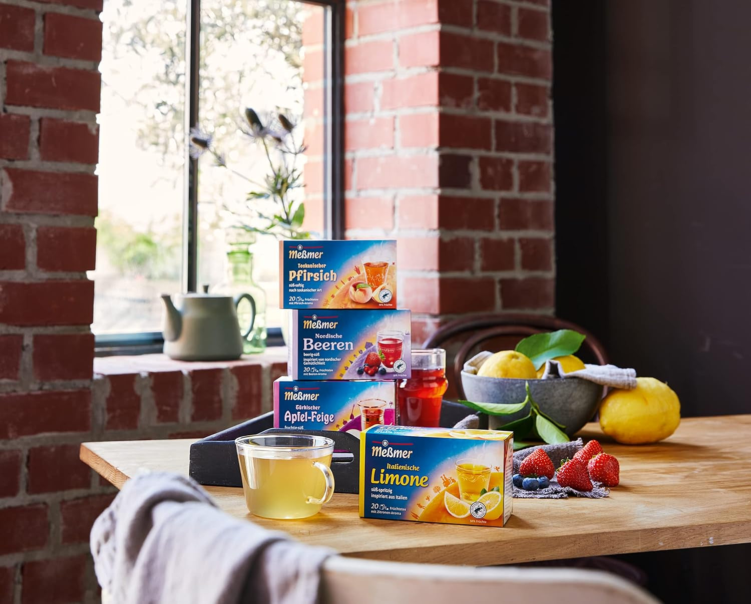 Ceai Meßmer Ländertee | Fructe de pădure nordice | 20 pliculețe de ceai | Fără gluten | Fără lactoză | Vegan