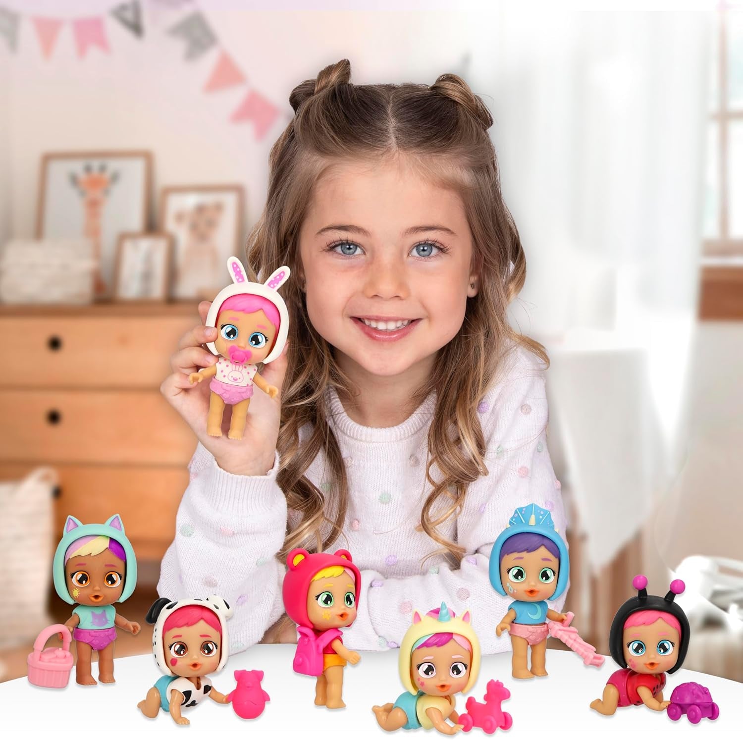 921825 Babypuppe, Spielzeit, 8,5 cm, Többszínű
