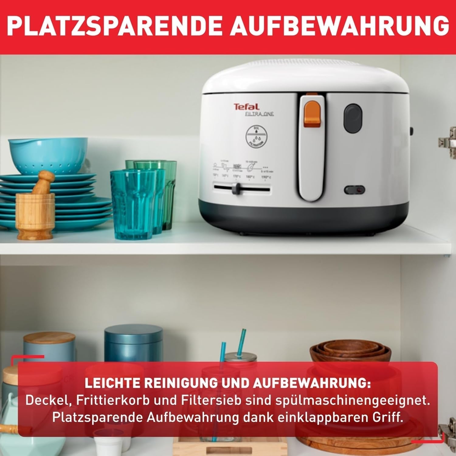 Tefal FF1631 Filtra One olajsütő, 1900 W, Kapacitás 1,2 kg Háztartási gépek Naty Shop
