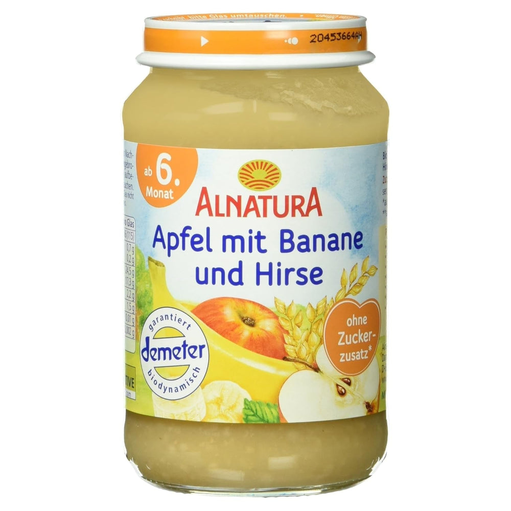 Bio Apfel Mit Banane Und Hirse, Ab Dem 6. Monat, 190 G Naty Shop Alapértelmezett cím