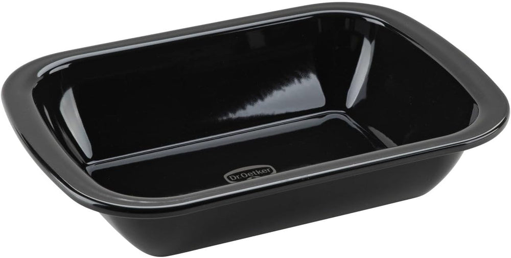 Dr. Oetker Back-Idee Kreativ Dessert- Und Auflaufform Aus Emaille, 39,5 X 28 X 6,5 cm– Hitzebeständig Bis 400°C, Schnittfest, Kratzfest, Induktionsgeeignet, Schwarz Formák és sütőtálcák C1 Naty2 Shop28