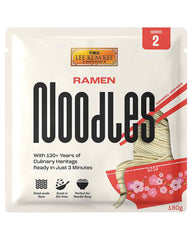 LEE KUM KEE Ramen tészta – finom és finom textúrájú ázsiai ramen, a ramen levesek és wok ételek klasszikusa, félszáraz tészta, csomagonként két adag, 6 x 180 g-os gyűjtőcsomag