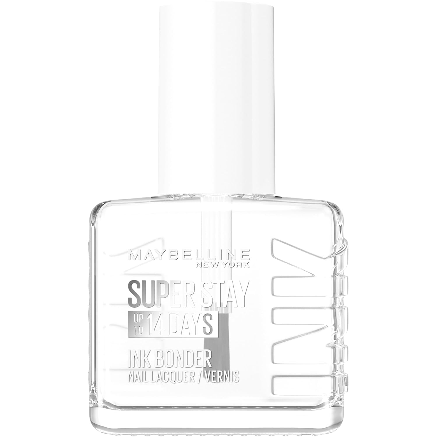 Maybelline New York Super Stay Ink Bonder 025 Crystal Clear - hosszantartó körömlakk az erős körmökért és az intenzív színért, 12,3 ml