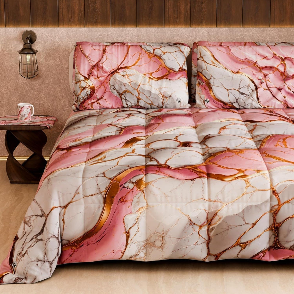 PETTI Artigiani Italiani - Plapumă de iarnă, Plapumă de iarnă, Plapumă simplă, Cu două fețe, Monocolor și imprimare digitală, 100% microfibră antialergică, Made in Italy