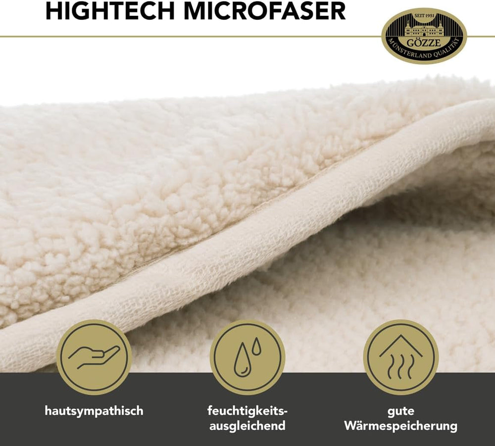 Gözze - Cloud puha bújós takaró, báránybőr utánzat, 100% poliészter (mikroszál), 150 X 200 cm - Camel Paplanok és paplanok Naty Shop