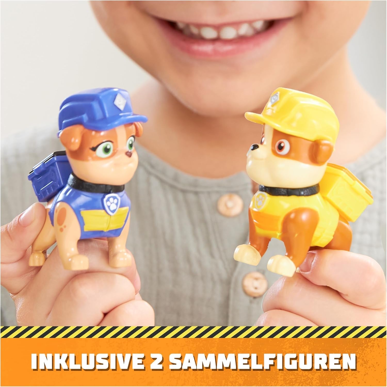 Rubble & Crew - Törmelék és kevert figura akciófigurák készlet, 2 építőjáték és 85 g kinetikus építési homok, játék 3 éves kortól gyerekeknek megfelelő akciófigurák Naty Shop