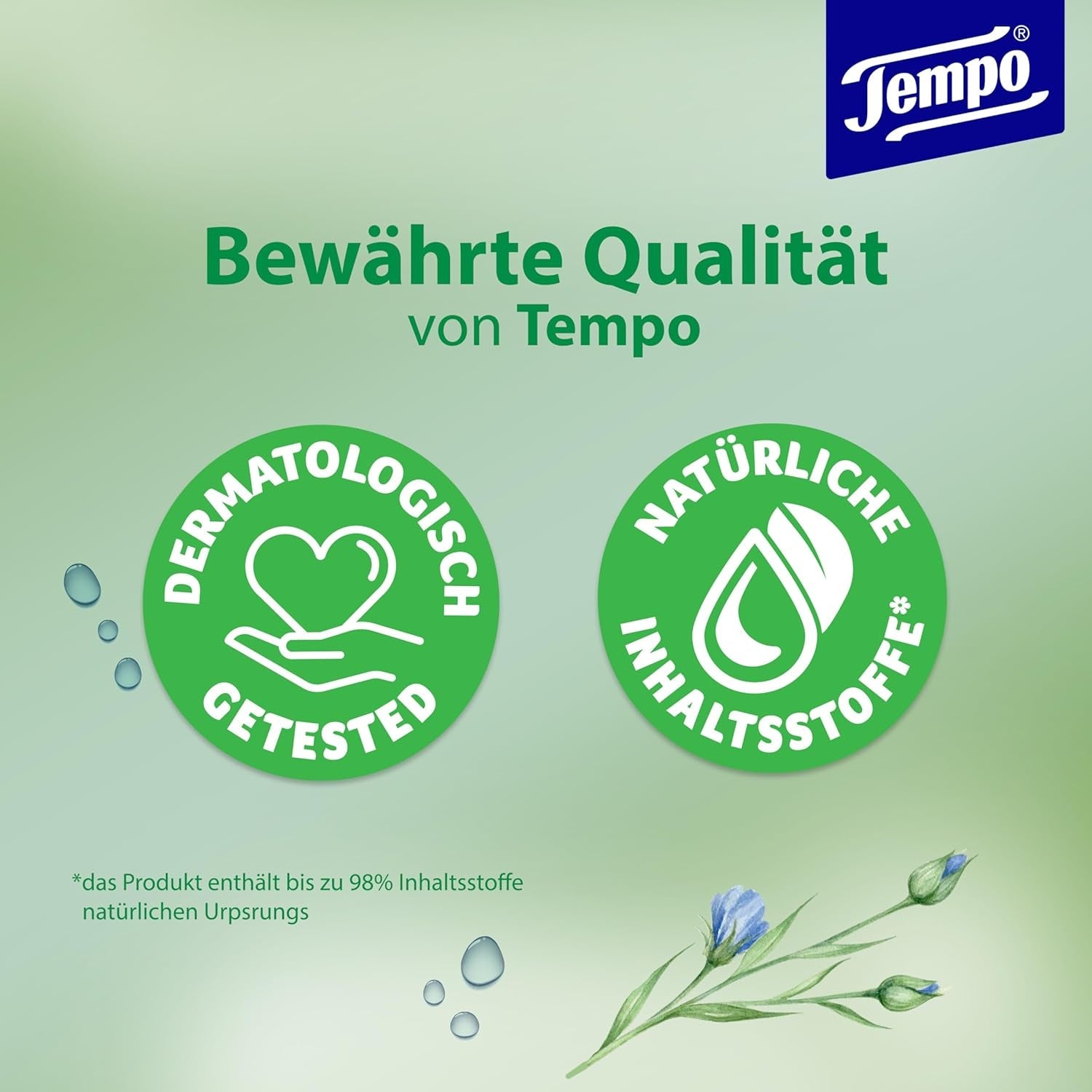 Șervețele umede de toaletă Tempo ''Gentle & Sensitive'' - Megapack - 16 pachete cu 42 de șervețele fiecare - Duo Packs - Aloe Vera naturală - Hârtie igienică, testată dermatologic, neutră pentru piele