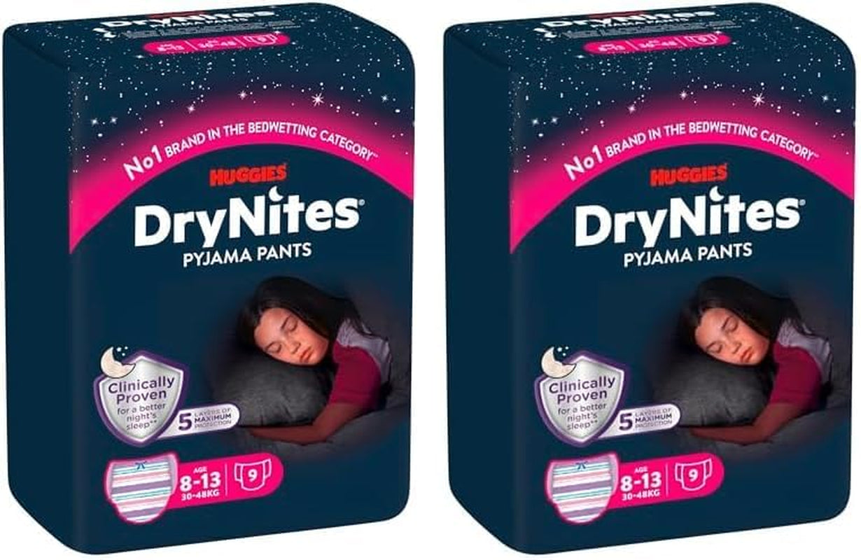 Huggies DryNites éjszakai ágybavizes pelenkák 13 és kb. 8-13 év közötti fiúknak (30-48 kg) 33 részes (3x11) Jumbo havi csomag XL pelenka bugyi Vazba fürdőtermékek