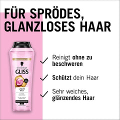 Gliss Shampoo Liquid Silk (250 ml), pentru părul fragil și tern Duș și baie Naty Shop
