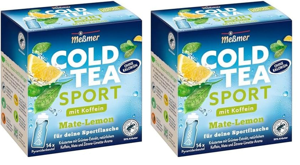 Meßmer Cold Tea Trinkpause Zmeură | Ceai de fructe, aromatizat natural, cu gust de zmeură | Ediție limitată | Pentru infuzie rece | 14 pliculețe piramidale