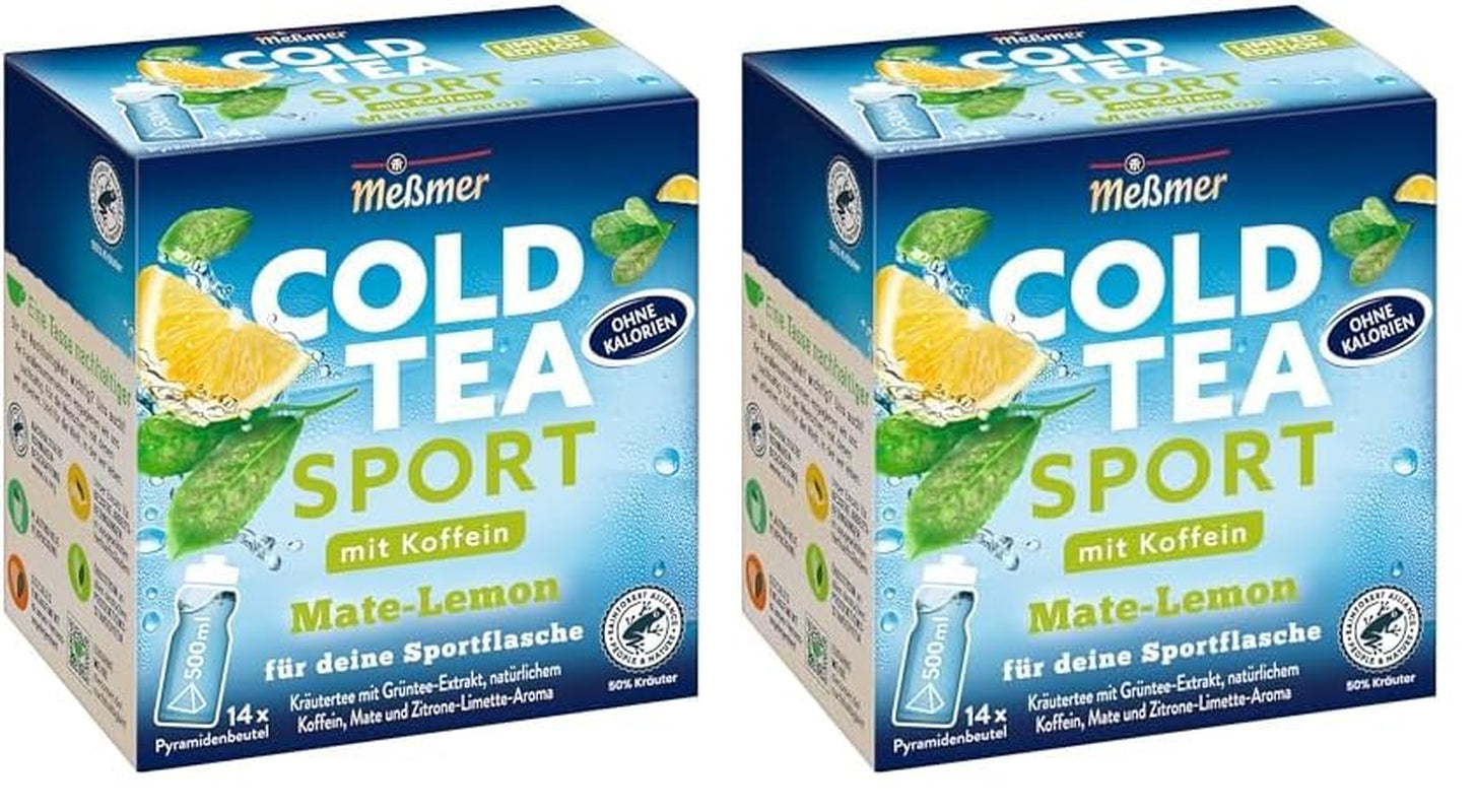 Meßmer Cold Tea Sommer-Beere | 14 pliculețe piramidale | Fără gluten | Fără lactoză | Vegan