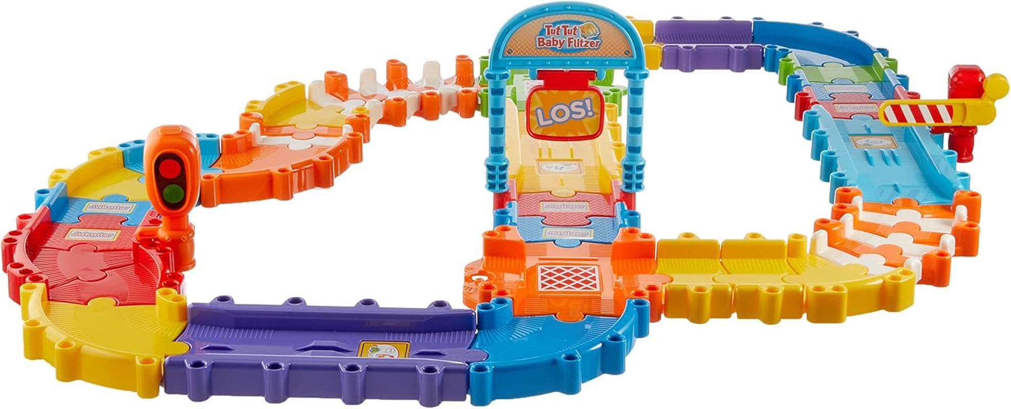 Vtech 80-524404 TUT TUT Baby Speedster - Deluxe Road Set, Mașini pentru copii, Multicolor & 80-514004 TUT TUT Mașină de pompieri pentru copii, Multicolor Jucarii Bebe Naty Shop