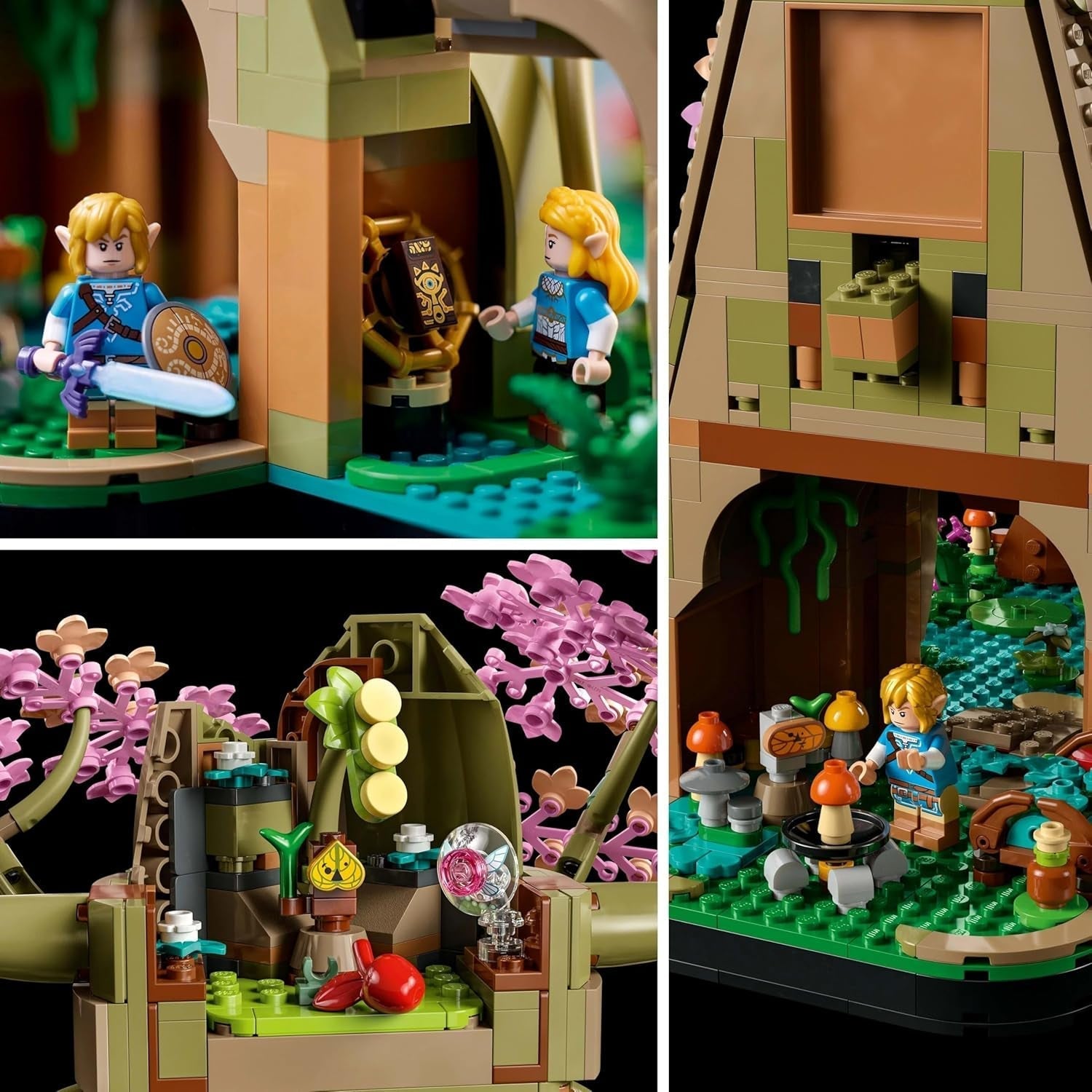 LEGO The Legend of Zelda Deku Tree 2-Az 1-ben - gyűjthető darab Zelda hercegnővel és 3 Link minifigurával - építőkészlet felnőtteknek és ajándékötlet videojáték-rajongóknak - 77092 Építőkészlet Besuche den LEGO-Store