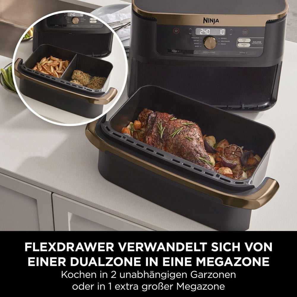 Ninja Foodi Flexdrawer Dual Zone Air Fryer, AF500EUCP Electrocasnice Naty Shop