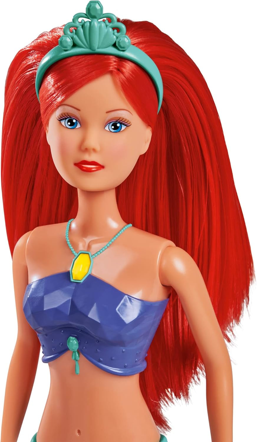 Simba 105733656 - Păpușa Steffi Love Sirena Sclipitoare (39 cm) - sirenă strălucitoare cu schimbare de culoare curcubeu luminos, jucărie rezistentă la apă pentru copii cu vârsta de 3 ani și peste