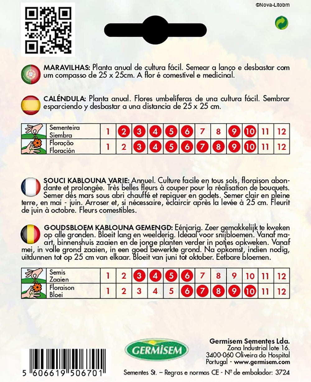 Körömvirág, tarka, EC1507