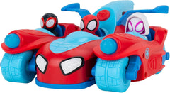 Spidey și superprietenii săi SNF0346 - Team Split Racer, vehicul 3 în 1 cu sunet, vârsta 3+ Papusi Naty Shop