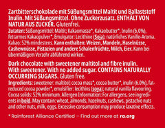 Frankonia étcsokoládé hozzáadott cukor nélkül, 80 g