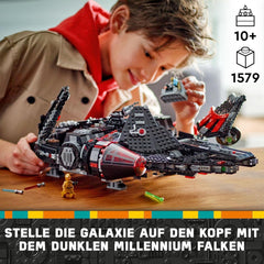 LEGO Star Wars Dark Millenium Falcon, Csillaghajó készlet, Építőjáték gyerekeknek, Születésnapi ajándék fiúknak, lányoknak és rajongóknak, Kalandjáték 75389 Építőkészletek Besuche den LEGO-Store