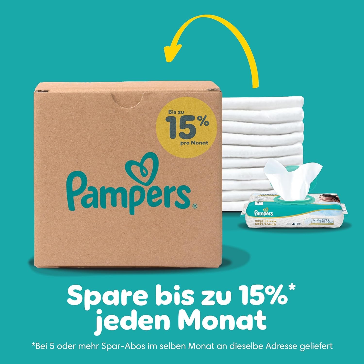 Pampers Baby-Dry Puppy Patrol Edition pelenkák, 4-es méretű, 222-es pelenkák, 9 kg-14 kg, akár 100%-os szivárgásvédelem és egész éjszakai kényelem
