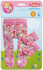 Heless 760 - Strumpfhose mit Söckchen für Puppen, verschiedene Farbvarianten und Muster, 1 von 3 Designs (zufällige Auswahl), Größe 28 - 35 cm