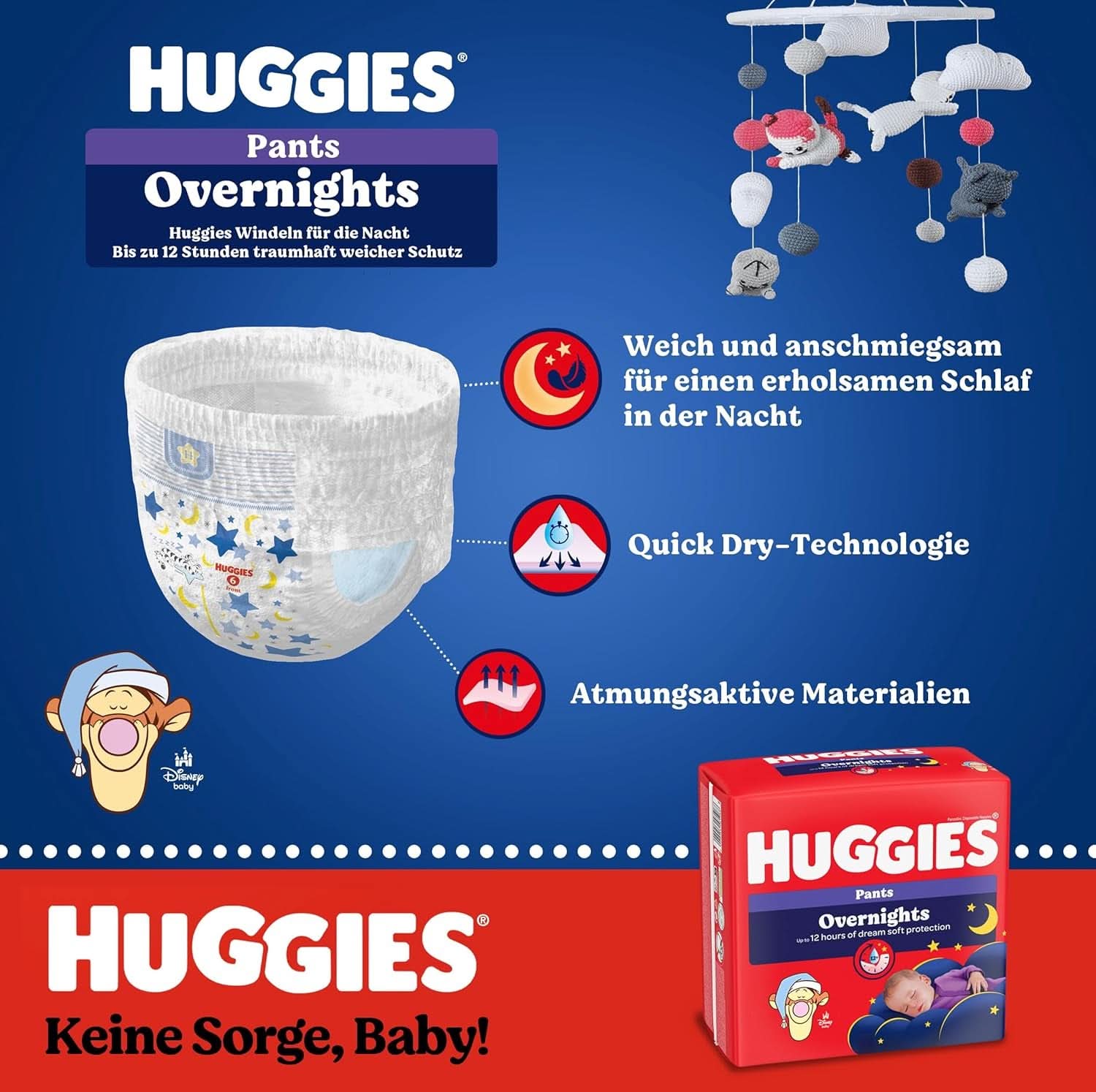 Huggies éjszakai nadrág 4-es méret (9-14 kg), havi pelenkázó doboz, 104 darab Anya és Baba Naty Shop
