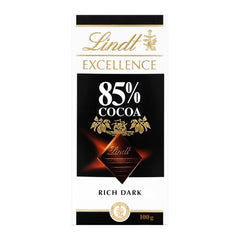 Lindt csokoládé | Bar EXCELLENCE 85% kakaó | 100g | Extra étcsokoládé | Vegán csokoládészelet
