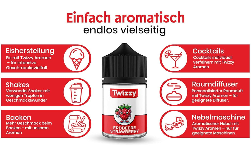 Twizzy koncentrált eper ízű, 60 ml Aromas Naty Shop