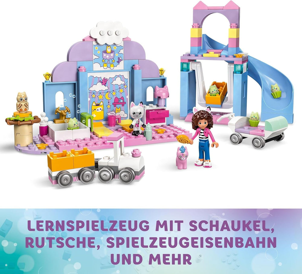 LEGO 4+ Gabby babaháza Gabby kiscica fülei színlelős játék állatkészlet gyerekjáték csúszdával és figurákkal Ajándék lányoknak és fiúknak Kreatív játék 10796 Építőkészletek Beuche den LEGO-Store