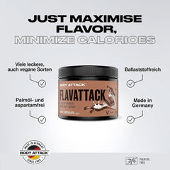 Body Attack Flavattack®, Double Choc Brownie, 250G / 83 adag Aromas Naty Shop
