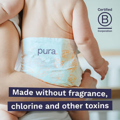 Eco baba pelenkák - 3-as méret (4-9 kg), 1 csomag (26 pelenka), ultrapuha pelenkák érzékeny bőrre, szerves pamut, akár 12 órás szivárgásvédelem, új méret útmutató