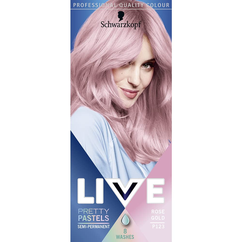 Schwarzkopf LIVE Colour XXL Ultra Brights 95 Albastru electric Vopsea pentru par Naty Shop Rose Gold 1 bucată (pachet de 1)