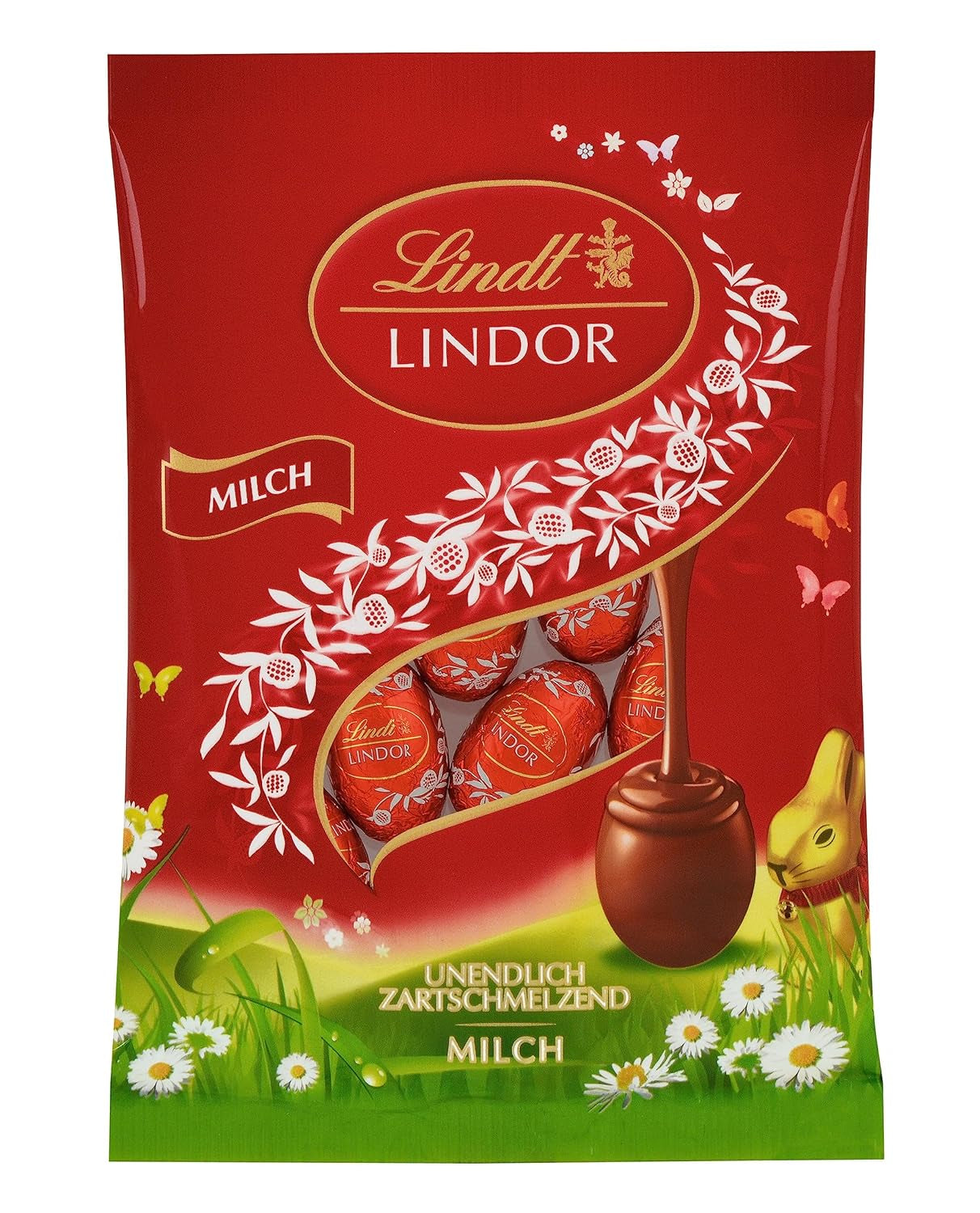 Lindt Lindor mini tojás, zacskó, teljes tej, 100g