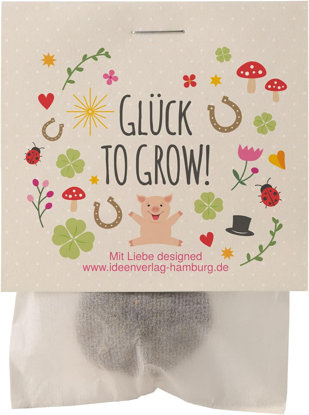 10x "Glück to grow" Semenbomben als Glückbringer 2026 & Blumensamen Geschenk | Mitbringsel Erwachsene & kleine Gastgeschenke Silvester - Kleeblatt Glückbringer Prüfung - inkl. Ajándékkártyák készlet