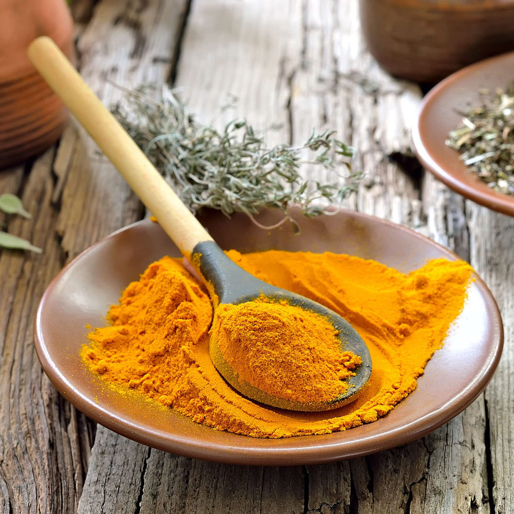 GreatVita Bio kurkumapor, 1000 g finomra őrölt, 100 százalékban természetes