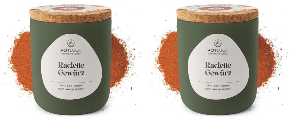 Potluck | Raclette Gewürz | Würzmischung im Keramiktopf | 70g | Vegán, gluténmentes és természetes alapanyagokból