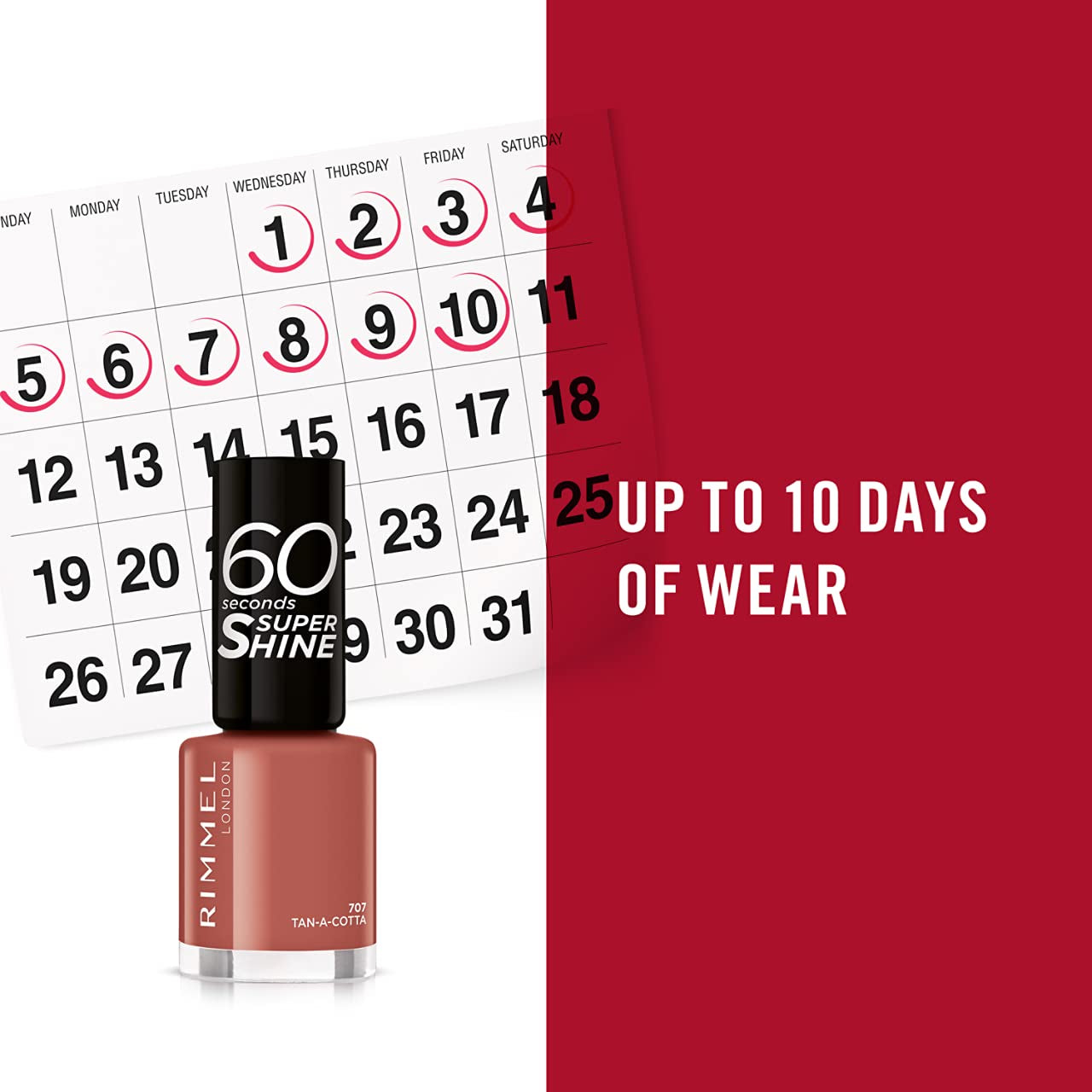 Rimmel 60 seconds super shine 707 barn a cotta