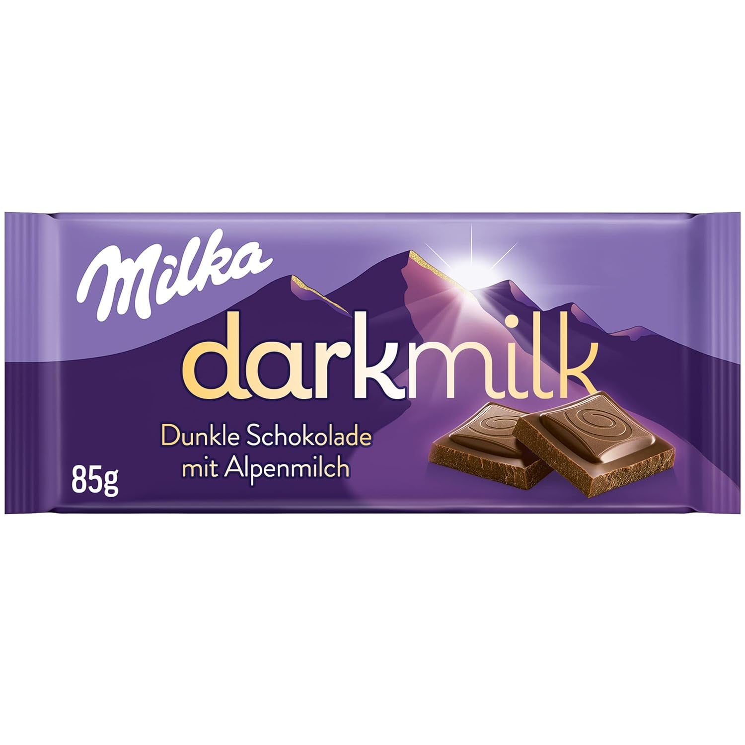 Milka Black Milk – alpesi fekete csokoládé tejszínes nugát töltelékkel – 85g (5 db-os kiszerelés)