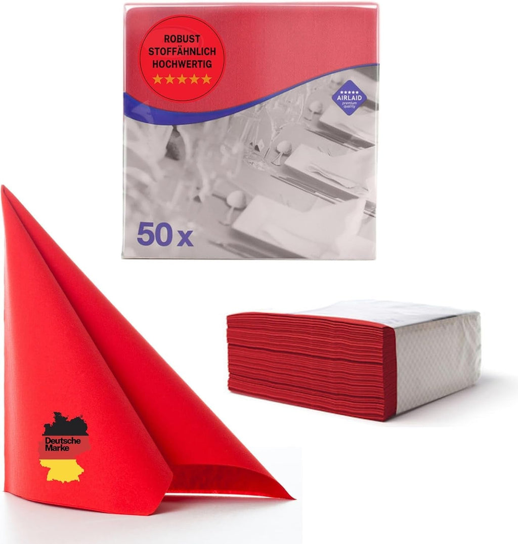 50 șervețele Aroba Airlaid Aspect textil 19 CULORI 40X40 Cm 1/4 fold Șervețele de nuntă de înaltă calitate, aspect textil, pentru aniversări hotel catering sărbători Crăciun nuntă roz