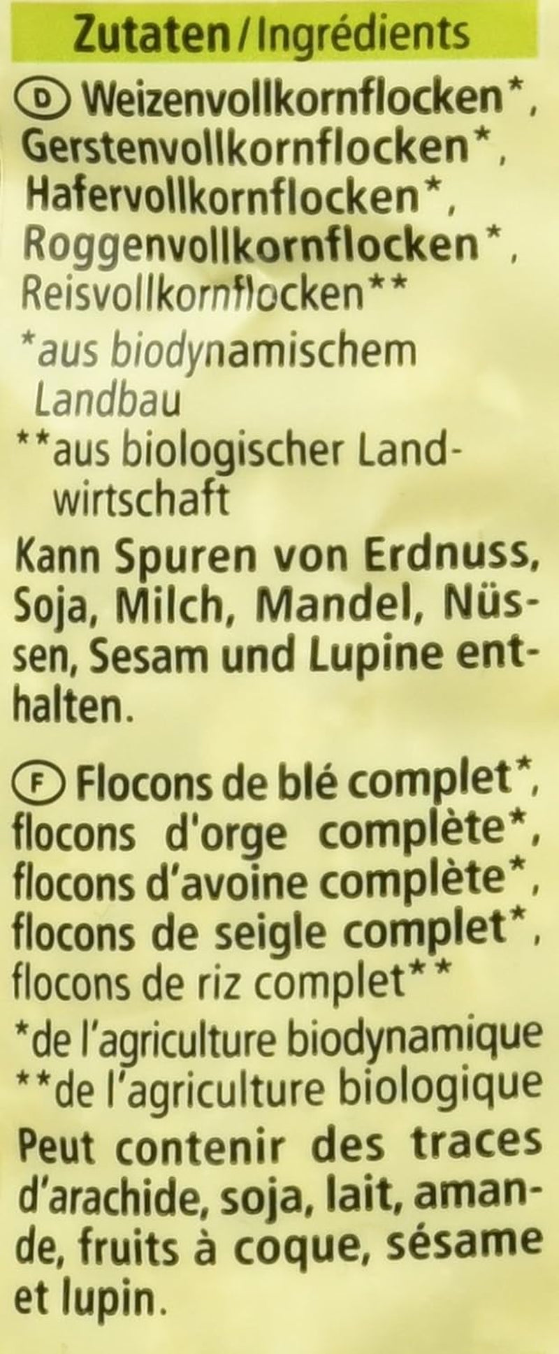 Biopehely 5 gabonából, 500 g