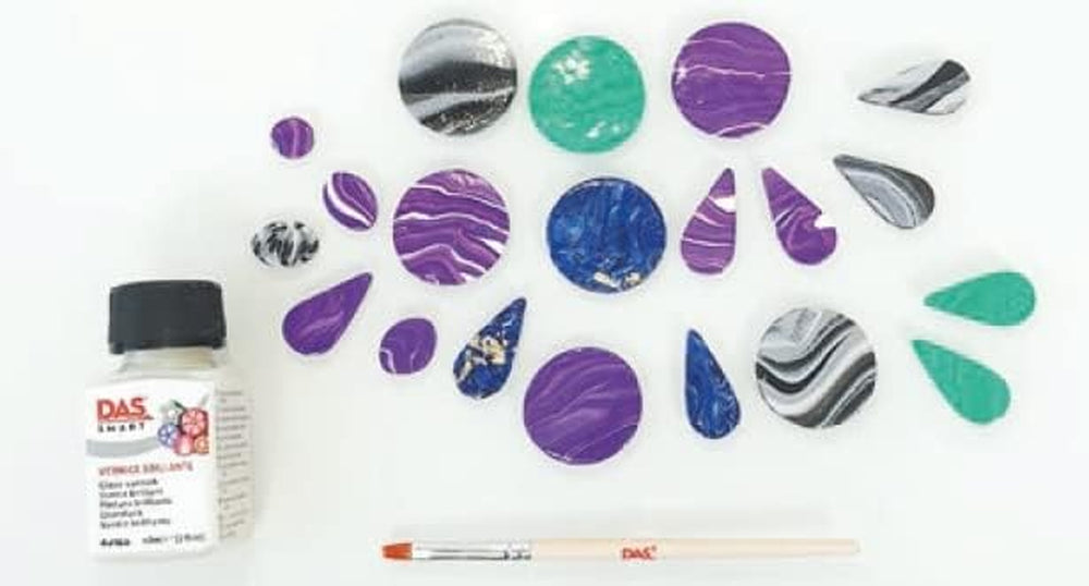 DAS Fila DAS Smart Glanzlack-Szett 3290 00 Modellierwerkzeug Glanzlack und Pinsel, 19,6 x 10 x 3,8 cm