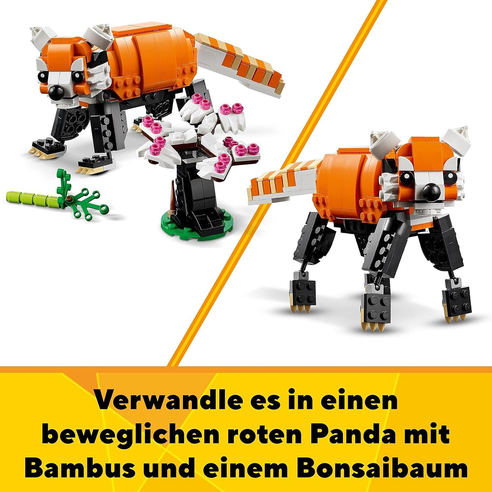LEGO 31129 Creator Majestic Tiger, Panda vagy Fish 3 az 1-ben állatfigura készlet játék gyerekeknek fiúknak és lányoknak Állatépítő játék építőkészletek Besuche den LEGO-Store
