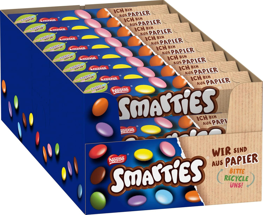 Nestlé SMARTIES Mini, kis lencse tejcsokoládéval, külön csomagolva, 16 db-os kiszerelés (16 x 187 g)