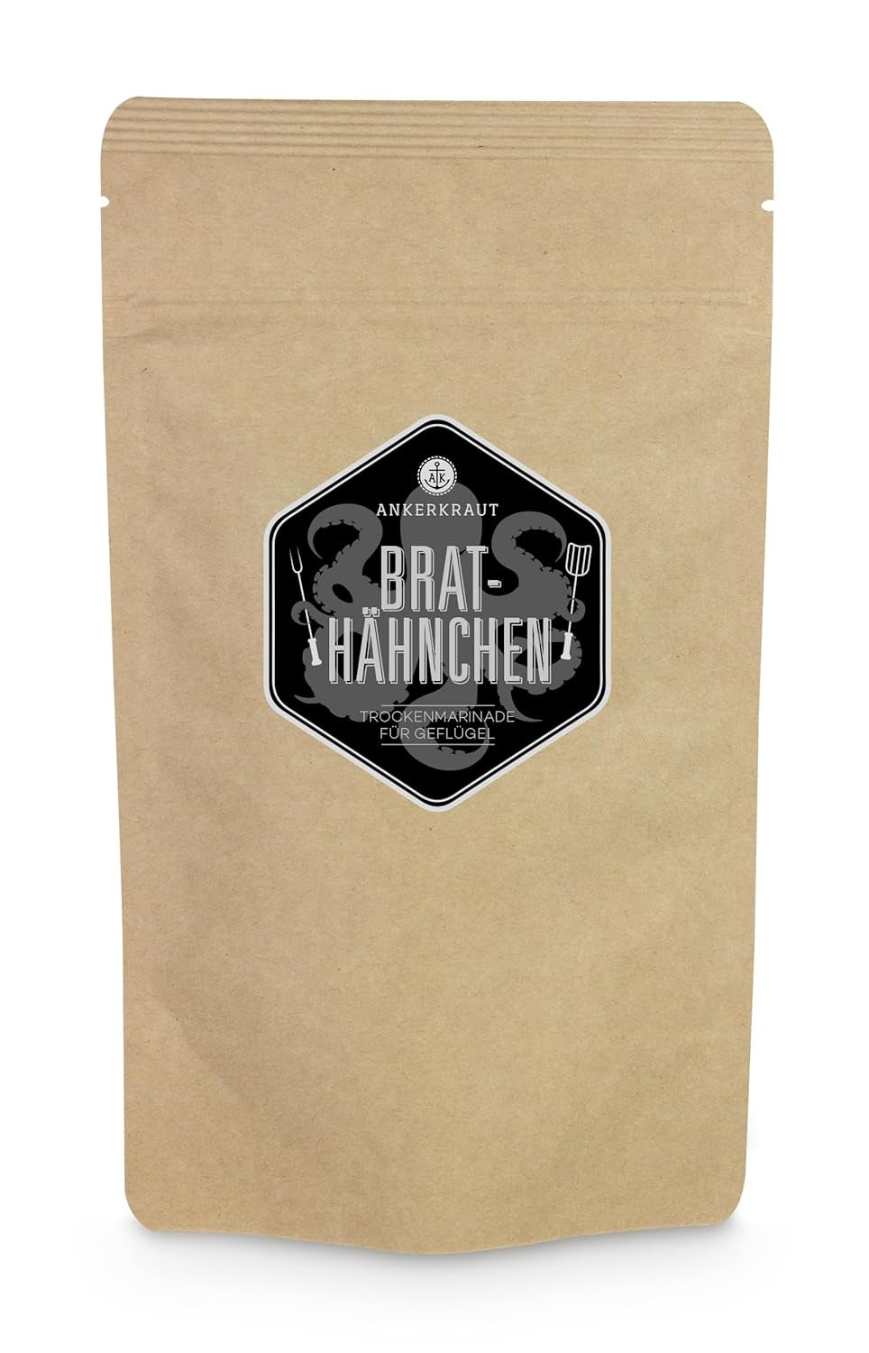 Ankerkraut Brathähnchen, Marinade für knuspriges Hähnchen, Chicken Gewürzsalz für Grill, Backofen und Pfanne, Chicken-Wings selber würzen, BBQ-Rub, 200g im Streuer