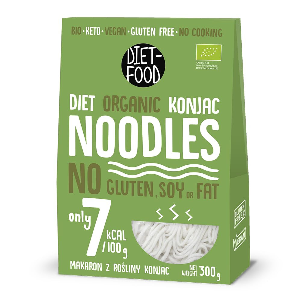 DIÉTAÉTEL Bio Shirataki Konjac Instant Rizs, Alacsony szénhidráttartalmú, Alacsony kalóriatartalmú, Vegán, Zsírmentes, Szójamentes, Gluténmentes, Ketobarát, Karcsúsító, 300 gramm