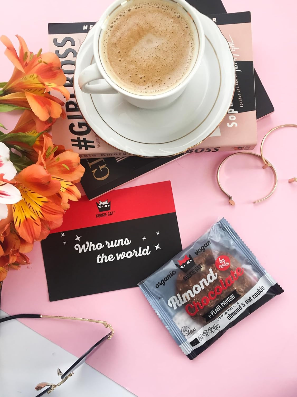 Migdale și Ciocolată - Fursecuri Vegane Ambalate Individual, Fără Gluten, Fără Soia, Organice, Migdale și Ovăz - Pachet Multiplu de 12 x 50g (Pachet de 2)