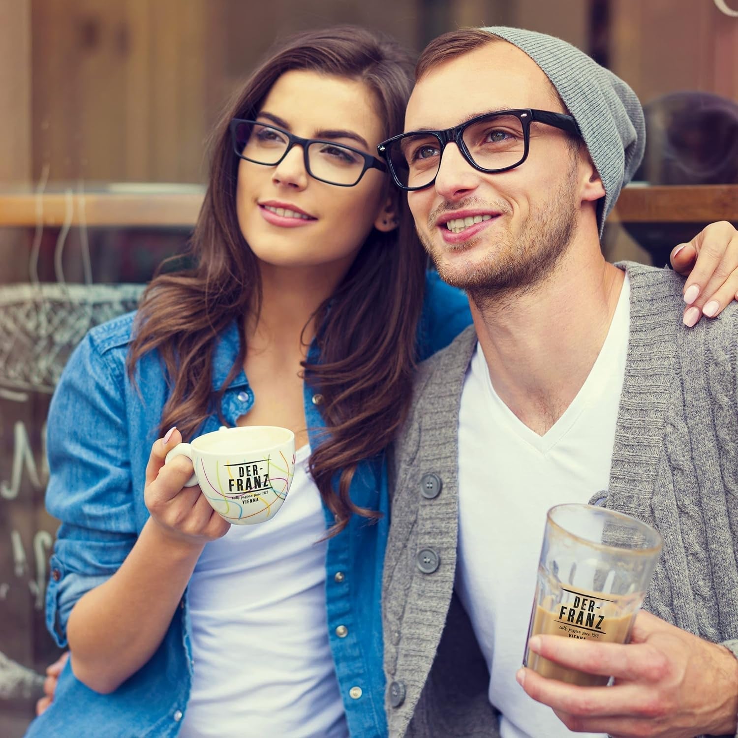 Cafea Der-Franz, amestec de Arabica și Robusta, prăjită, boabe întregi aromate cu alune naturale UTZ Cafea Naty Shop